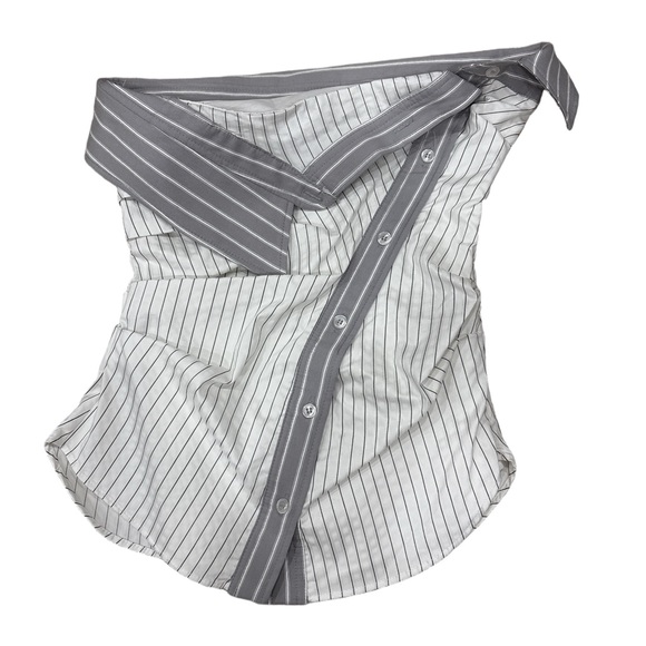 NWT Striped Strapless Top - Picture 2 of 3